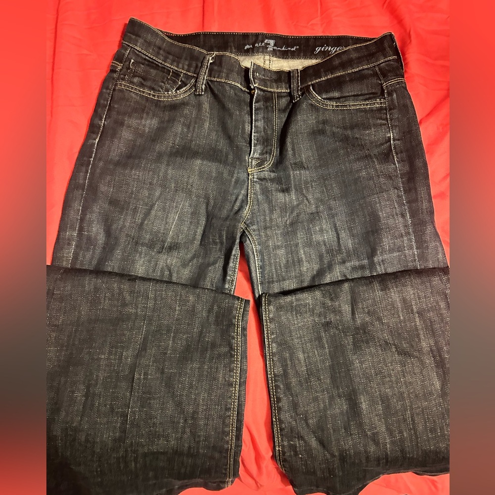 7 for all mankind wide flare jeans